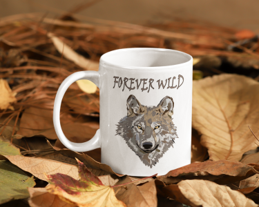 Forever Wild Wolf Coffee Mug