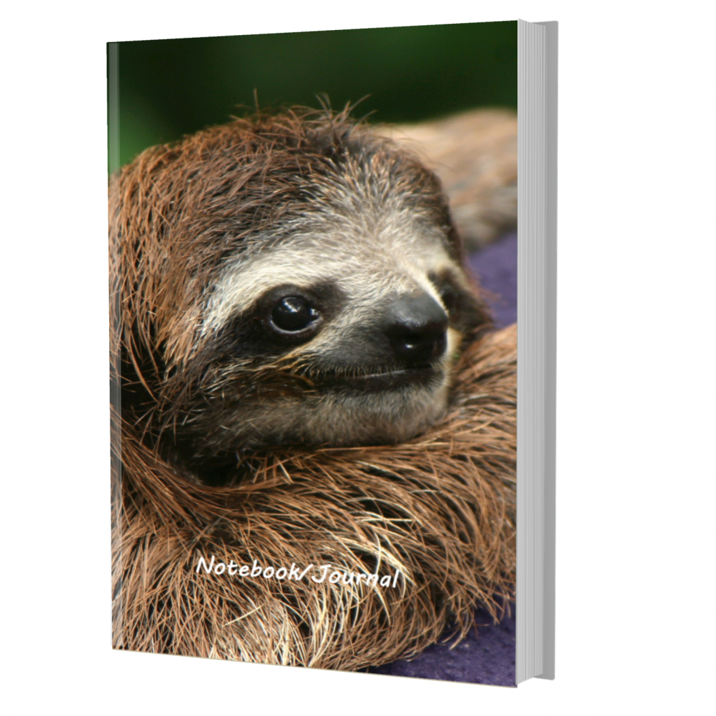 Sloth Notebooks Journals - 3 Toed Sloth Journal
