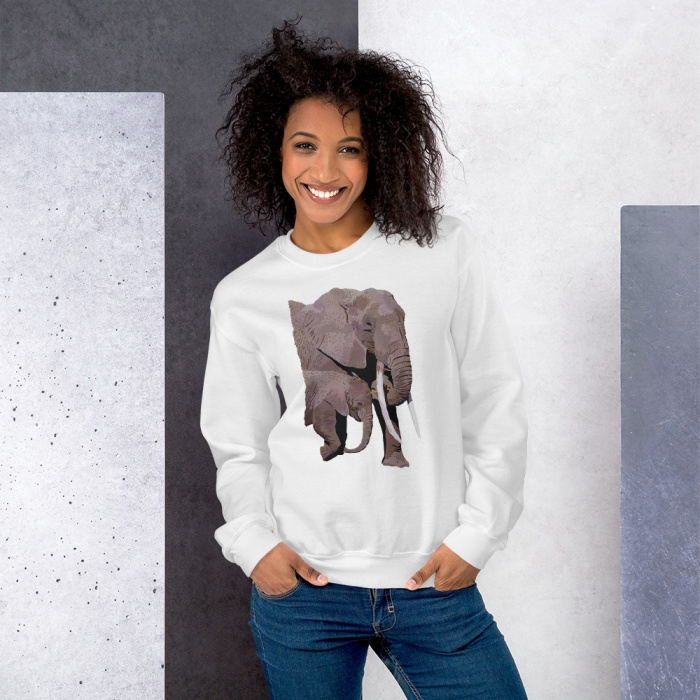 Elephant Hoodies and Sweatshirts - African Elephant Sweatshirts