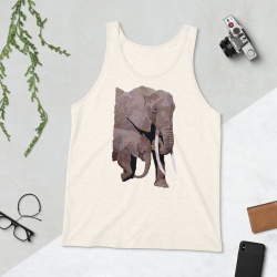 African Elephant Unisex Tank Top