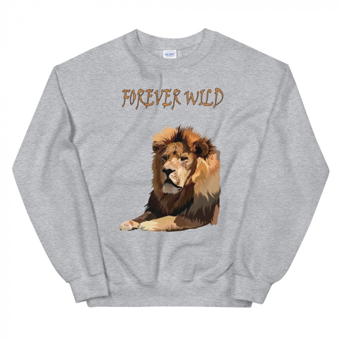 Lion Hoodies and Sweatshirts - Forever Wild Lion Sweatshirt