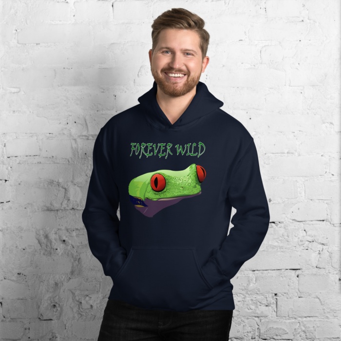 Frog Hoodies and Sweatshirts - Forever Wild Red Eyed Tree Frog Hoodie