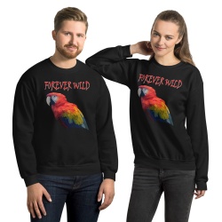 Macaw Hoodies and Sweatshirts - Forever Wild Scarlet Macaw Sweatshirts