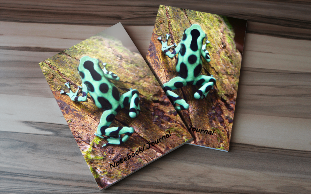 Green and Black Poison Dart Frog Notebook - Green and Black Poison Dart Frog Journal