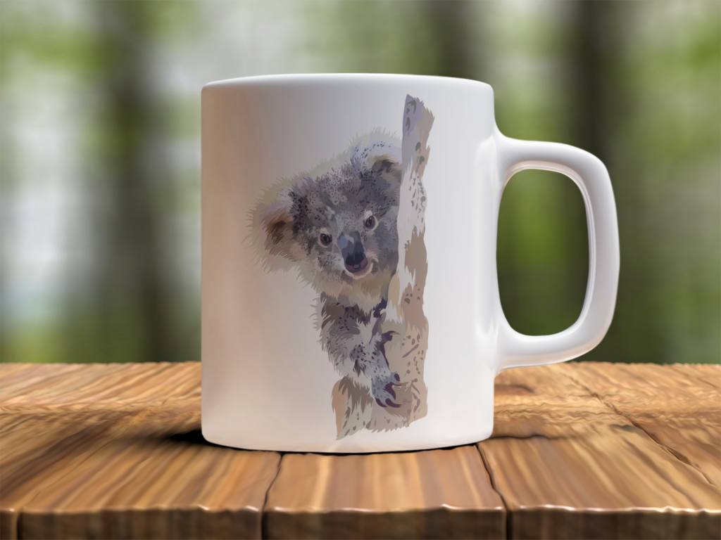 Koala Graphic Coffee Mugs