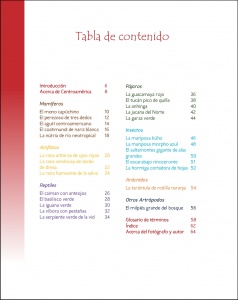 La vida silvestere en Centroamerica 1 - Table of Contents