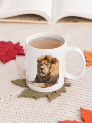 Lion Ceramic Coffee Mug