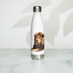 African Lion Graphic Products - Lion Stainless Steel Insulated Reusable Water Bottle