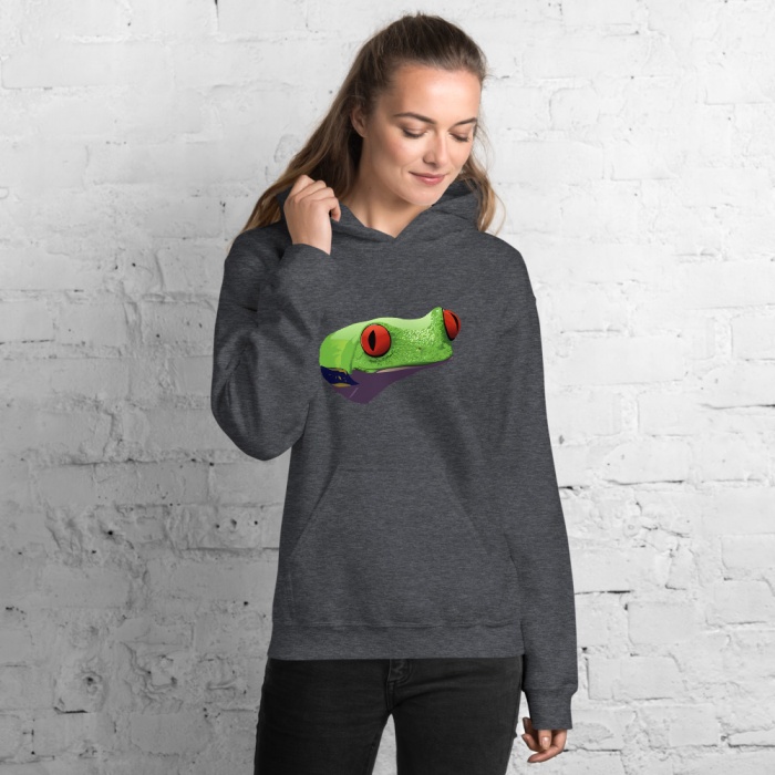 Frog Hoodies and Sweatshirts - Red Eyed Tree Frog Hoodie