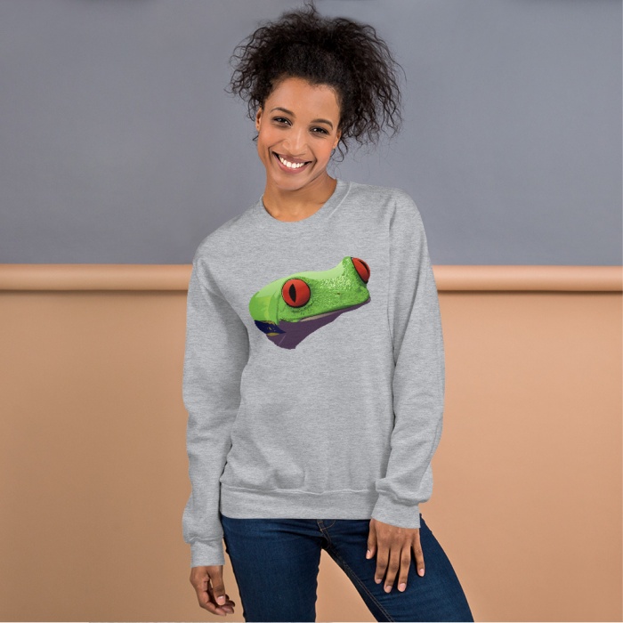 Frog Hoodies and Sweatshirts - Red Eyed Tree Frog Sweatshirt