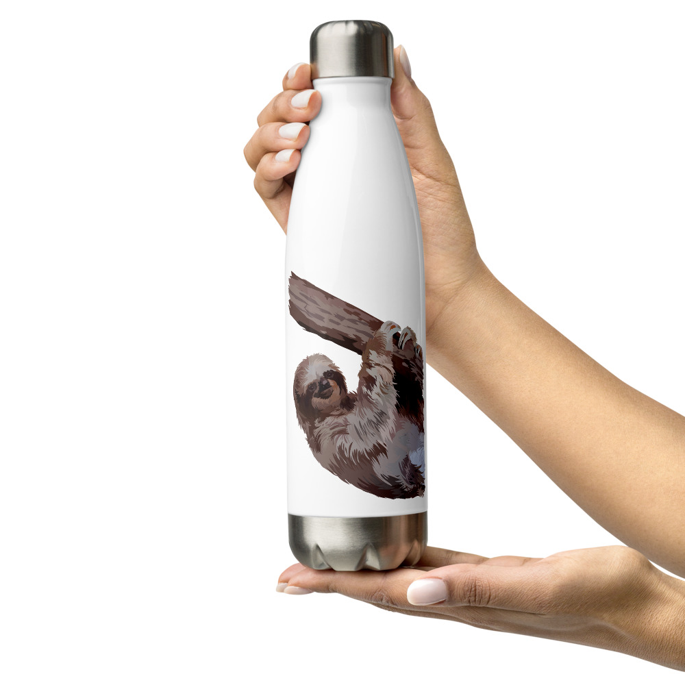 Sloth Graphic Water Bottles