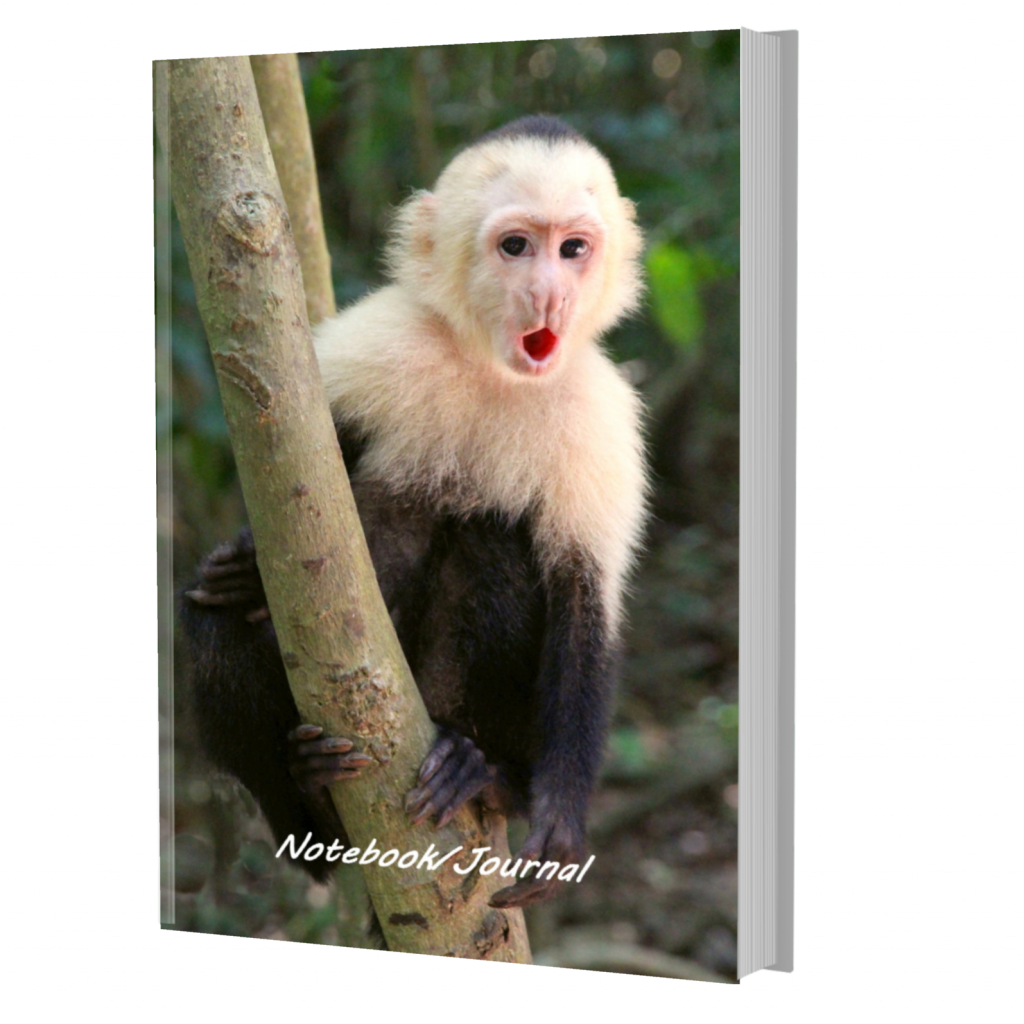 Wildlife Notebooks Central America - White Faced Capuchin Monkey Journal