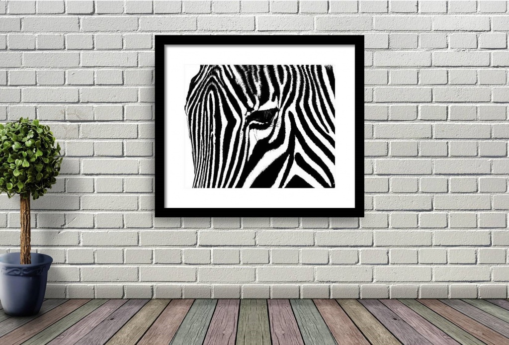 Zebra Photo Artwork - Zebra Framed Photo