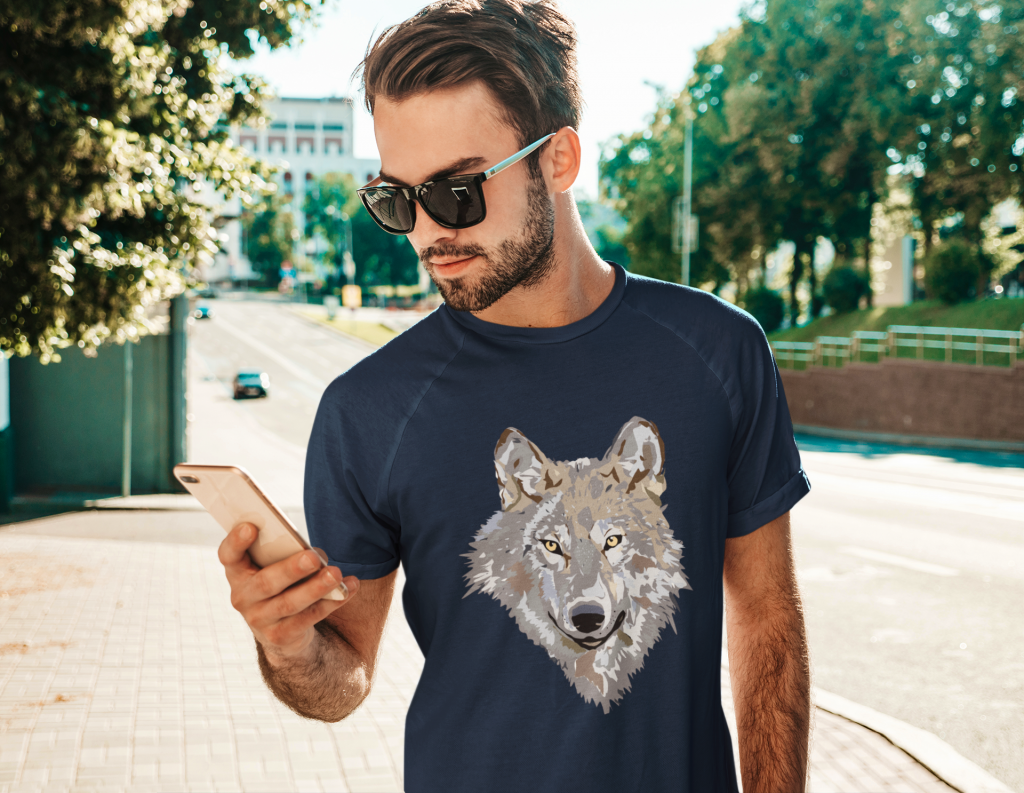 Wolf Design T-Shirt
