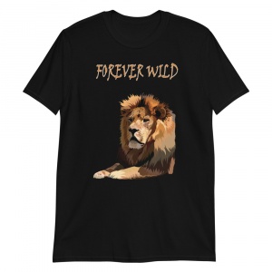 Forever Wild Male Lion T-shirt