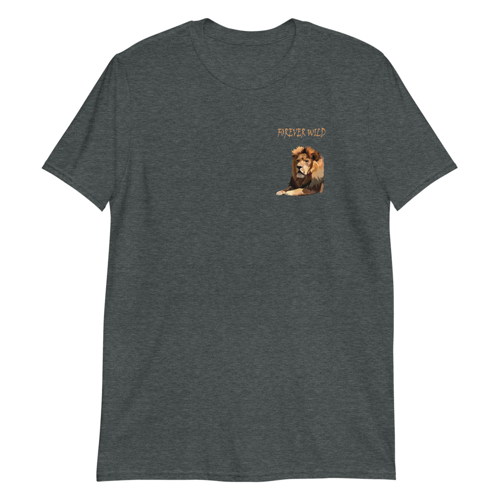 Lion T-Shirts - Forever Wild Male Lion T-shirt