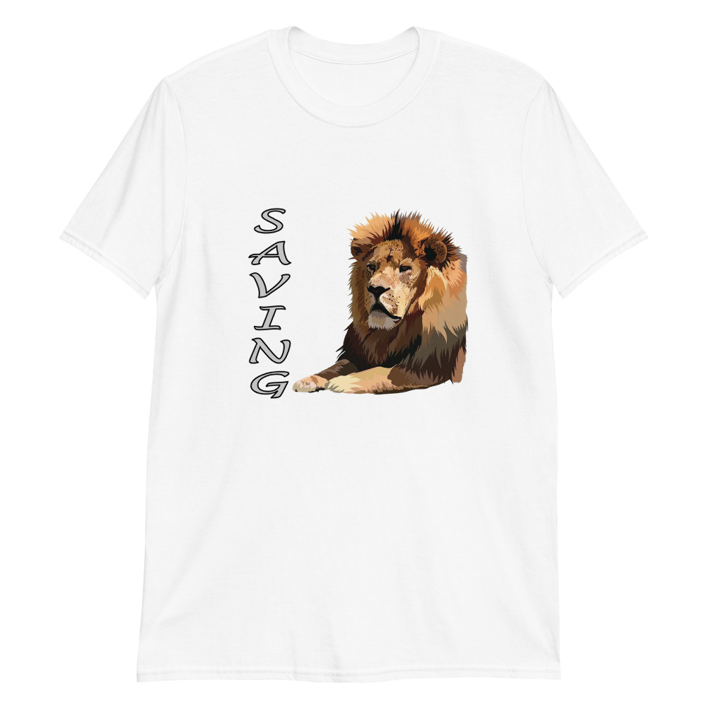 Lion T-Shirts - Saving Male Lion T-shirt