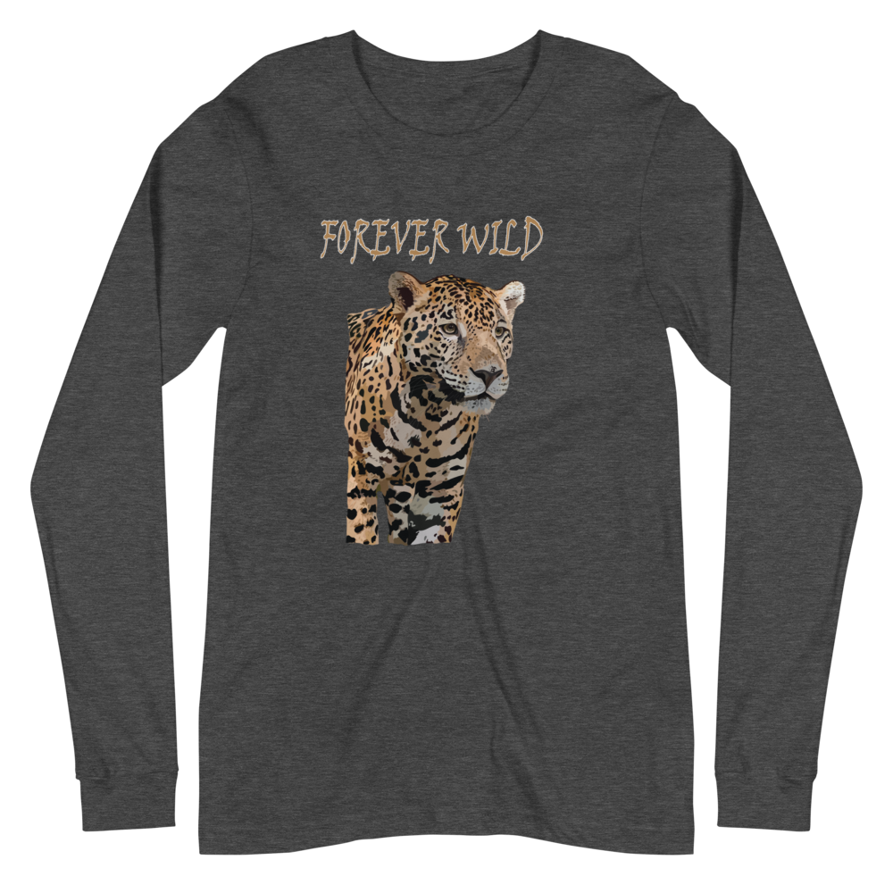 Koala and Jaguar Graphic Long Sleeve Shirts - Forever Wild Jaguar Long Sleeve Shirts