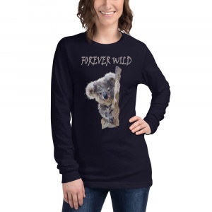 Koala Graphic on Long Sleeve Shirts